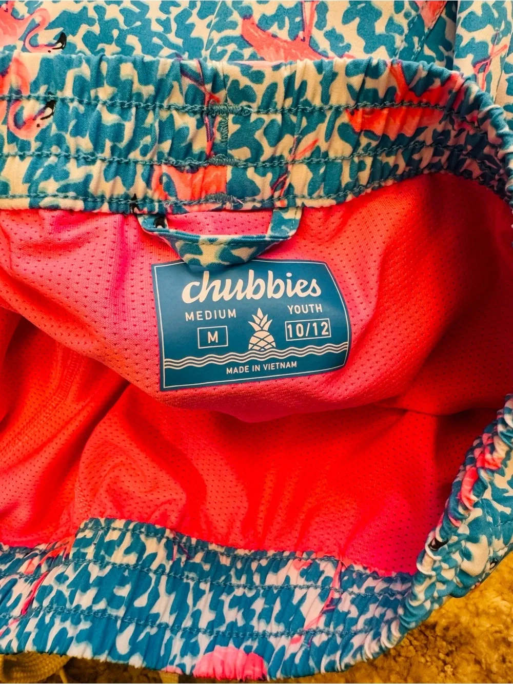 Chubbies Youth Medium (10/12) Swim Trunks Brand New Without Tags. Lined. Pockets